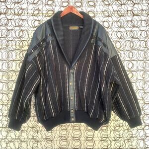 Vintage 90s London Fog Bomber tapestry grandpa jacket LARGE